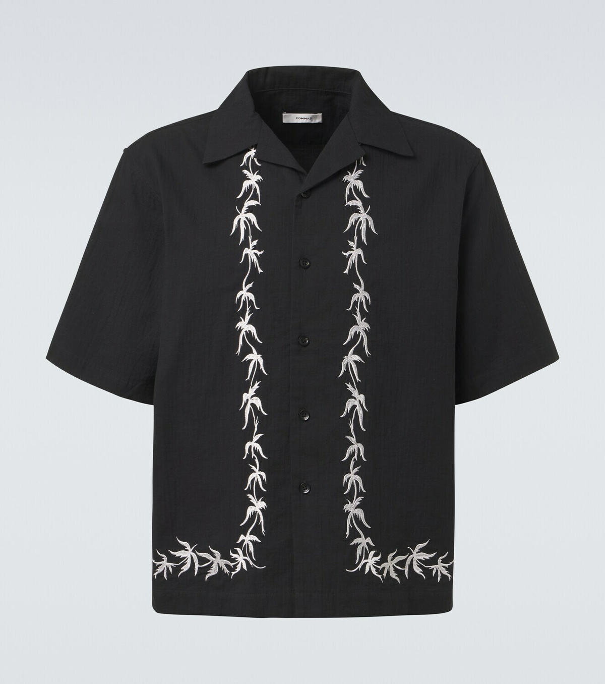 Commas Embroidered bowling shirt