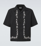 Commas Embroidered bowling shirt