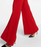 Roland Mouret Asymmetric wool crêpe jumpsuit