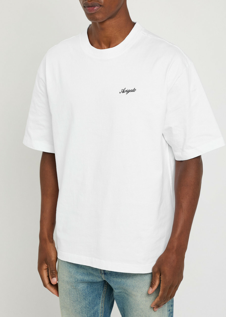 Axel Arigato Honor Logo-embroidered Cotton T-shirt White