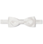 Hugo Boss - Pre-Tied Silk-Faille Bow Tie - White
