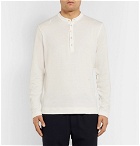 Massimo Alba - Cotton and Cashmere-Blend Henley T-Shirt - Men - White