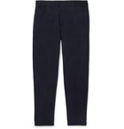 Ermenegildo Zegna - Tapered Cotton and Silk-Blend Jersey Sweatpants - Men - Navy