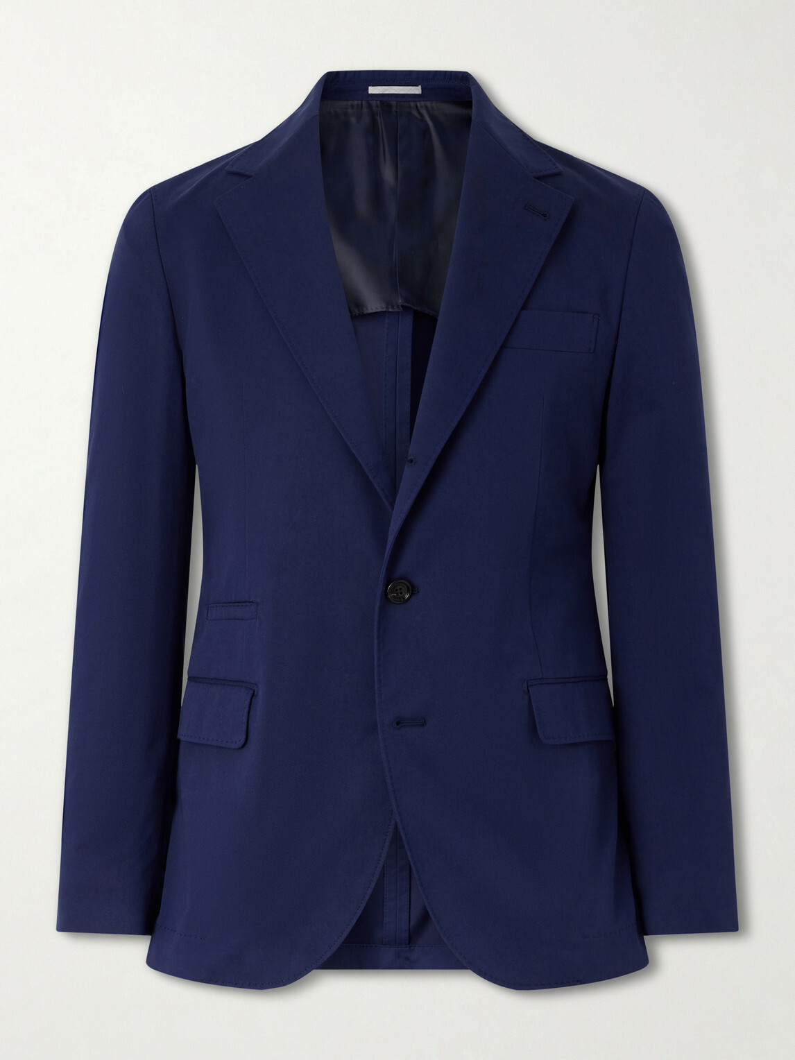 Brunello Cucinelli - Cotton-Blend Suit Jacket - Blue