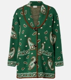 Rixo Morla paisley wool and cotton cardigan