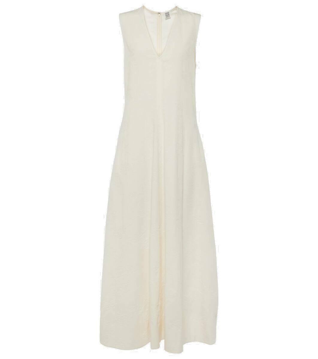 Toteme Women's Long Cotton Dress White