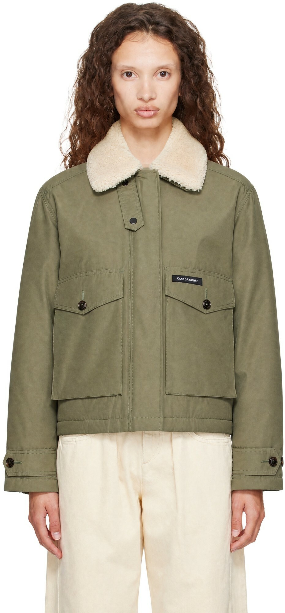 Canada Goose Khaki Scout Down Jacket