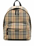 BURBERRY - Check Motif Nylon Backpack