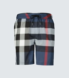 Burberry - Large check-printed swim shorts