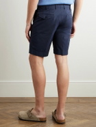 Incotex - Venezia 1951 Slim-Fit Straight-Leg Cotton-Blend Bermuda Shorts - Blue