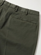 Incotex - Slim-Fit Stretch Cotton and Lyocell-Blend Twill Trousers - Green