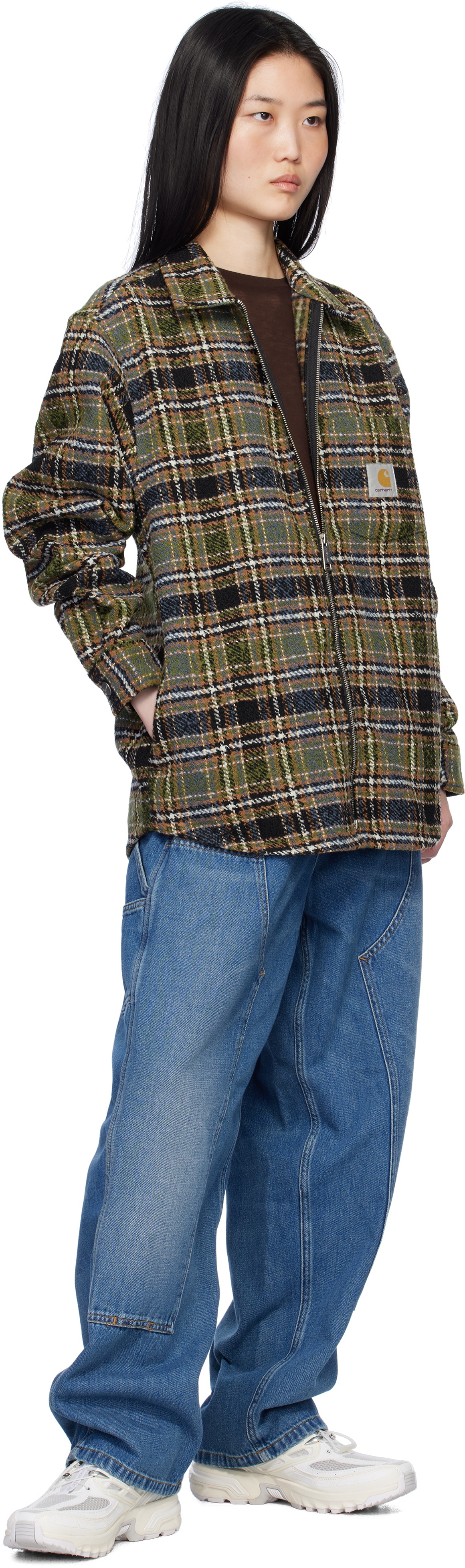 Carhartt Work In Progress Khaki Stroy Check Shirt Jacket Carhartt WIP