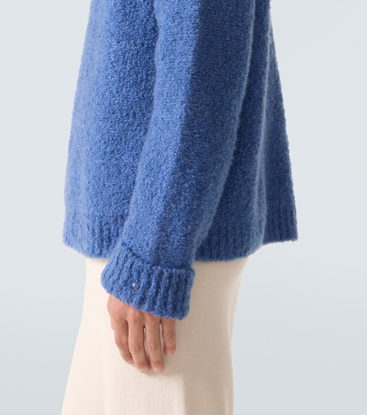 God's True Cashmere Cloud cashmere sweater with lapis lazuli