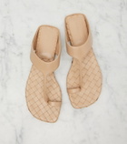 Bottega Veneta Livia Intrecciato leather thong sandals