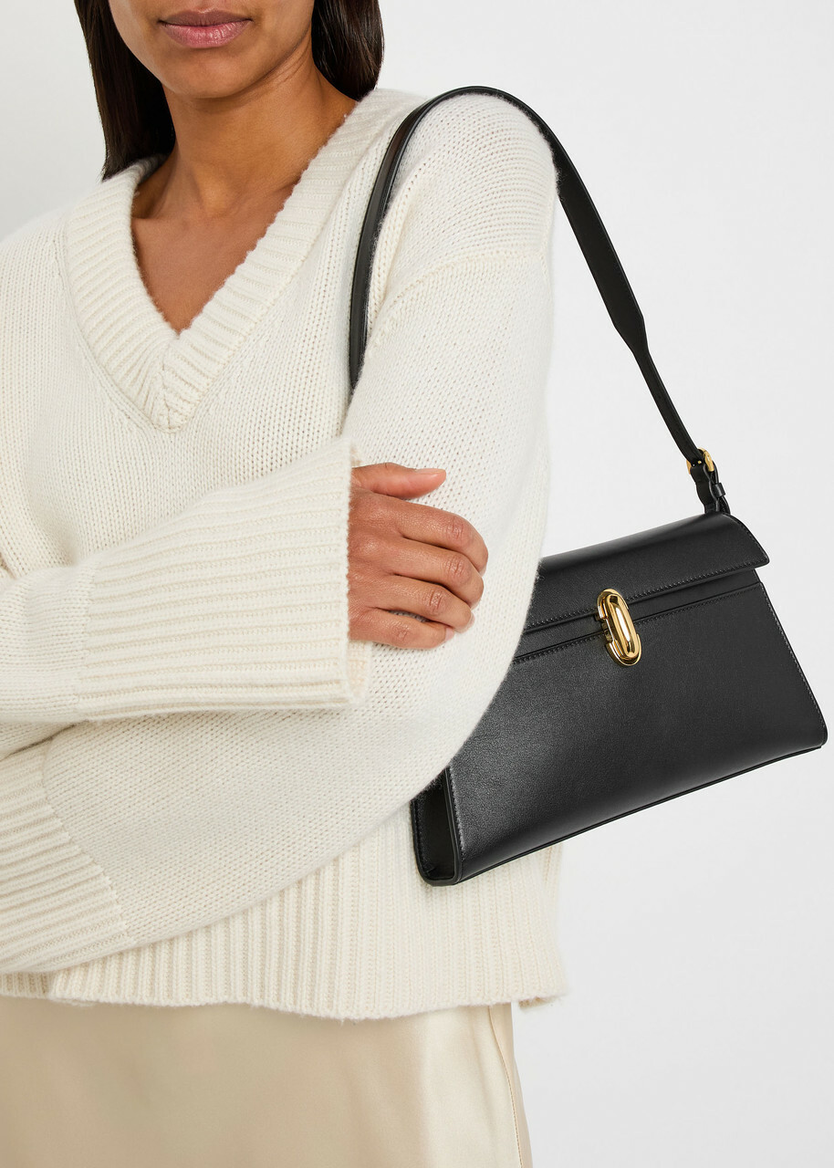 Savette Symmetry Leather Shoulder bag - Black - One Size