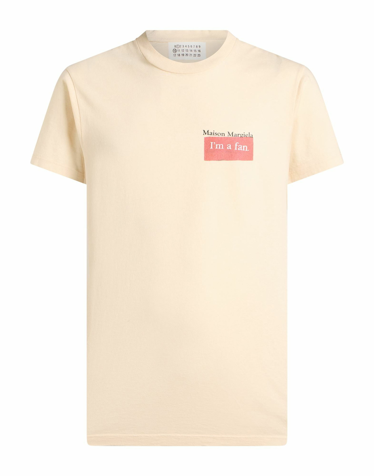 Maison Margiela Mens T-shirt in Beige