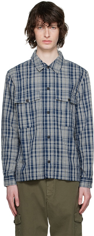 Photo: PS by Paul Smith Blue Button-Down Shirt
