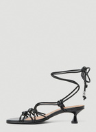GANNI Knots Kitten Heel Sandals