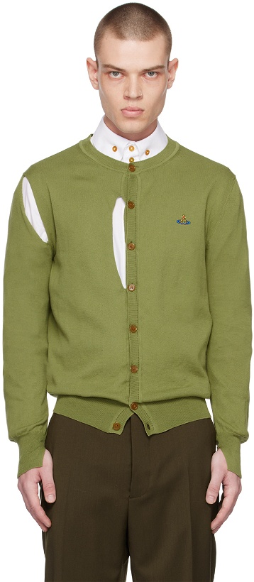 Photo: Vivienne Westwood Green Ripped Cardigan