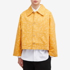 BODE Men's Pooch Jacket in Yellow/White