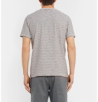 Hartford - Striped Mélange Cotton-Jersey T-Shirt - Men - Gray