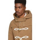 JW Anderson Brown Wool Knot Duffle Coat