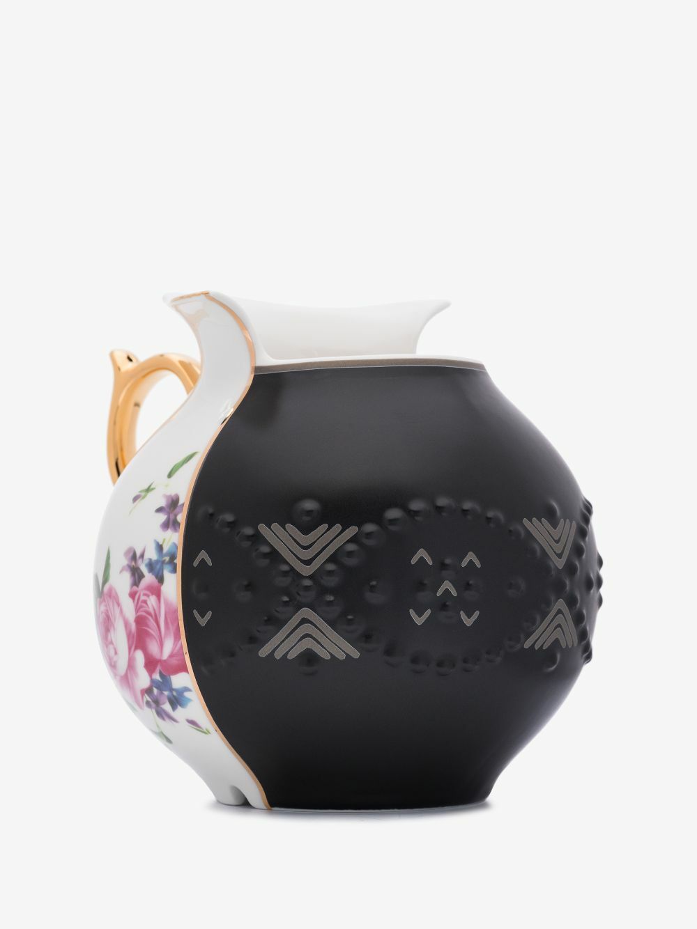 Seletti Black And White Lfe Hybrid Bone China Vase