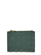 Bottega Veneta Small Intrecciato Bi Fold Zip Wallet