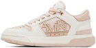 AMIRI White & Pink Classic Low Sneakers