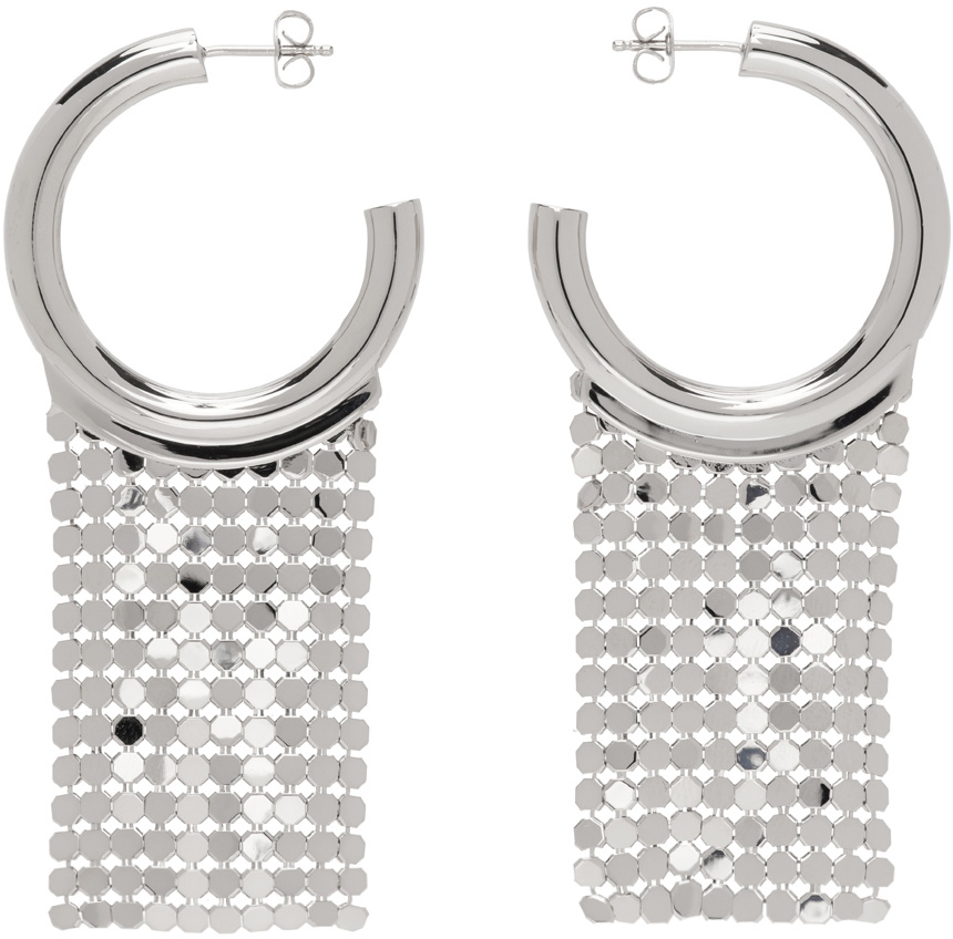 Paco Rabanne Pixel hoop earrings - Gold