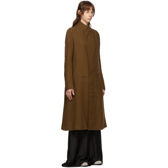 Haider Ackermann Brown Wool Proud Coat