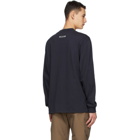 Essentials SSENSE Exclusive Navy Logo Long Sleeve T-Shirt