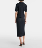 Vince Open-knit cotton polo shirt