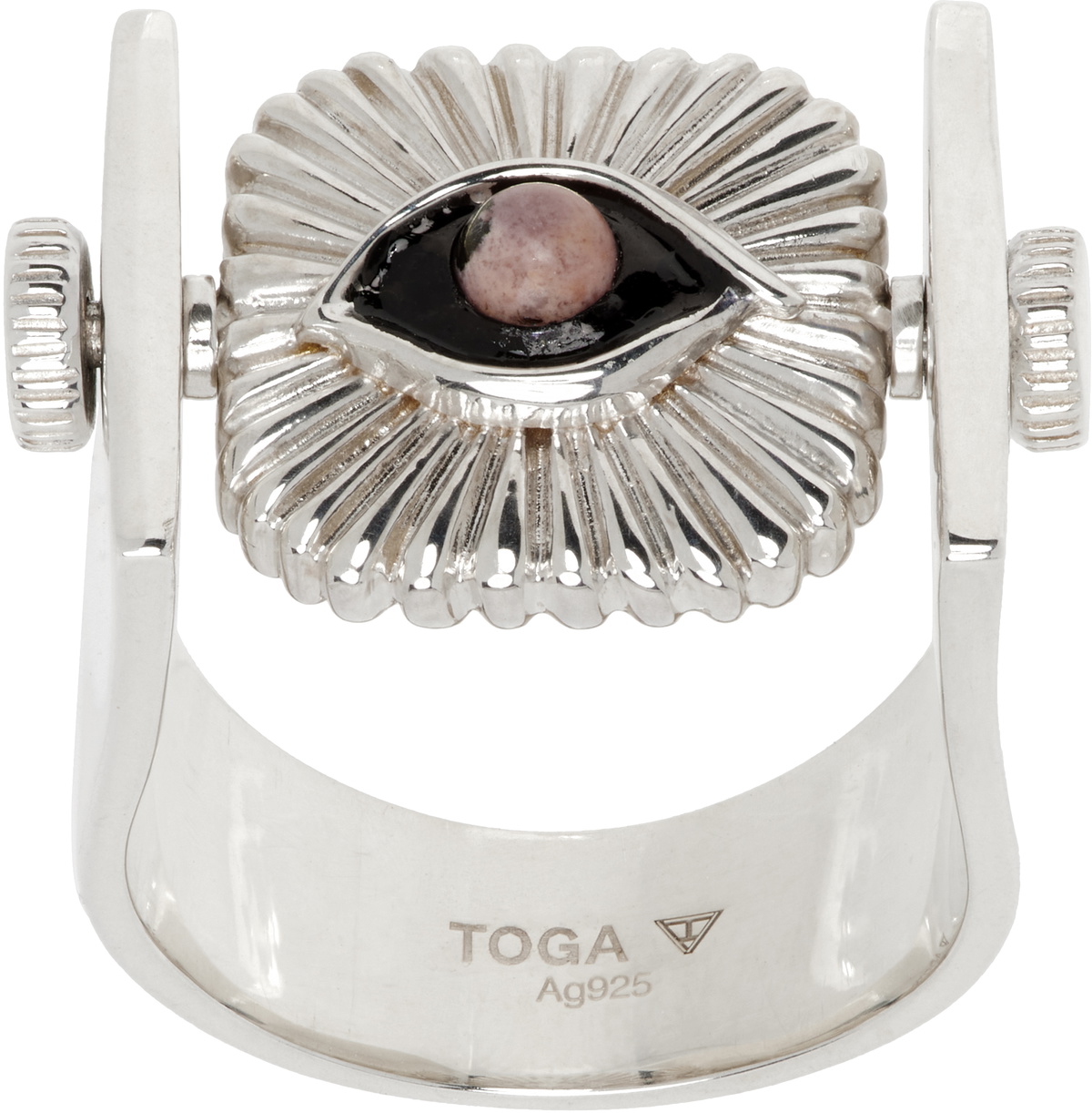 【美品】TOGA VIRILIS Motif pierced earrings Future Present - TOGA VIRILIS | Stone Motif Ear Accessories