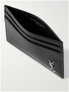 SAINT LAURENT - Logo-Appliquéd Leather Cardholder