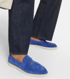Loro Piana Summer Charms Walk suede loafers
