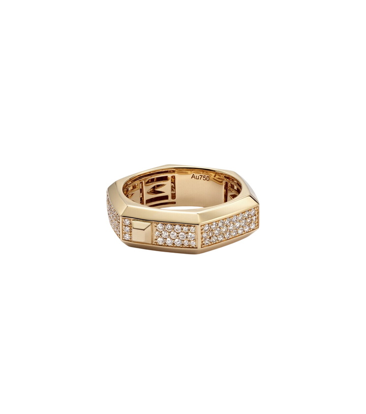 Photo: Messika Moderniste 18kt gold ring with diamonds