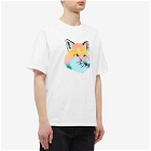 Maison Kitsuné Men's Vibrant Fox Head Easy T-Shirt in White