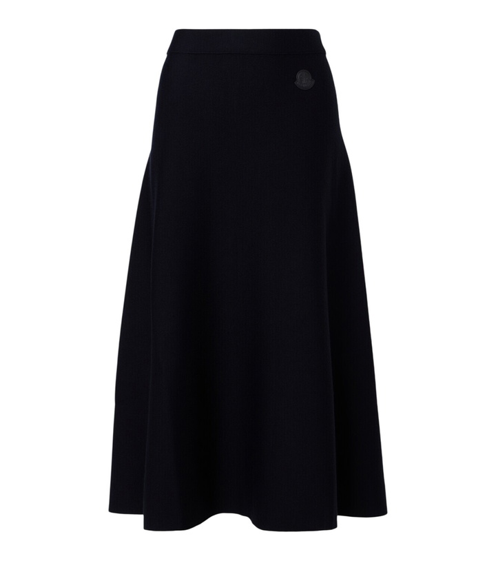 Photo: Moncler Wool-blend midi skirt