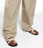 The Row - Kris leather sandals