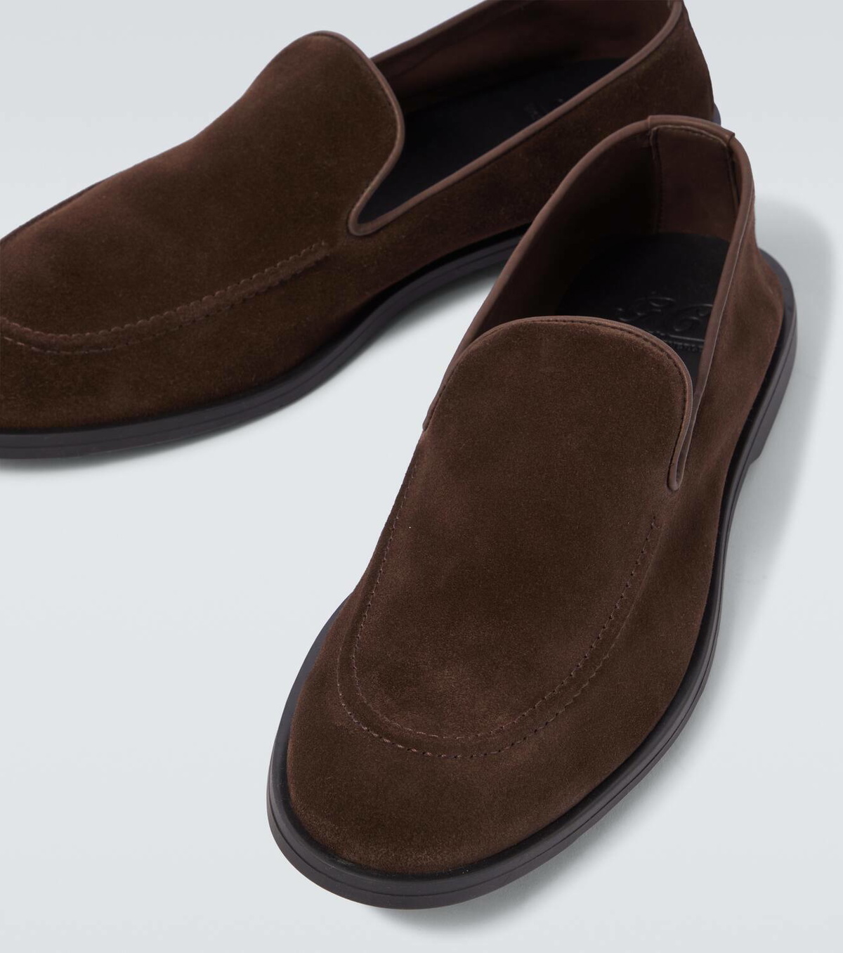 George Cleverley Cornwall suede loafers