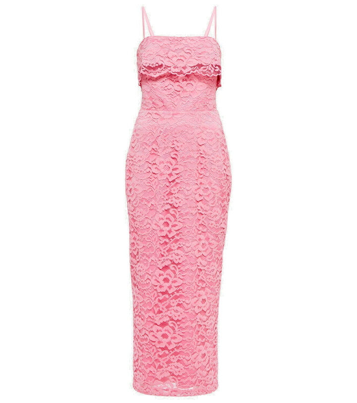 Photo: Rasario Bustier floral lace midi dress