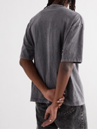 Balenciaga - Logo-Print Cotton-Jersey T-Shirt - Gray