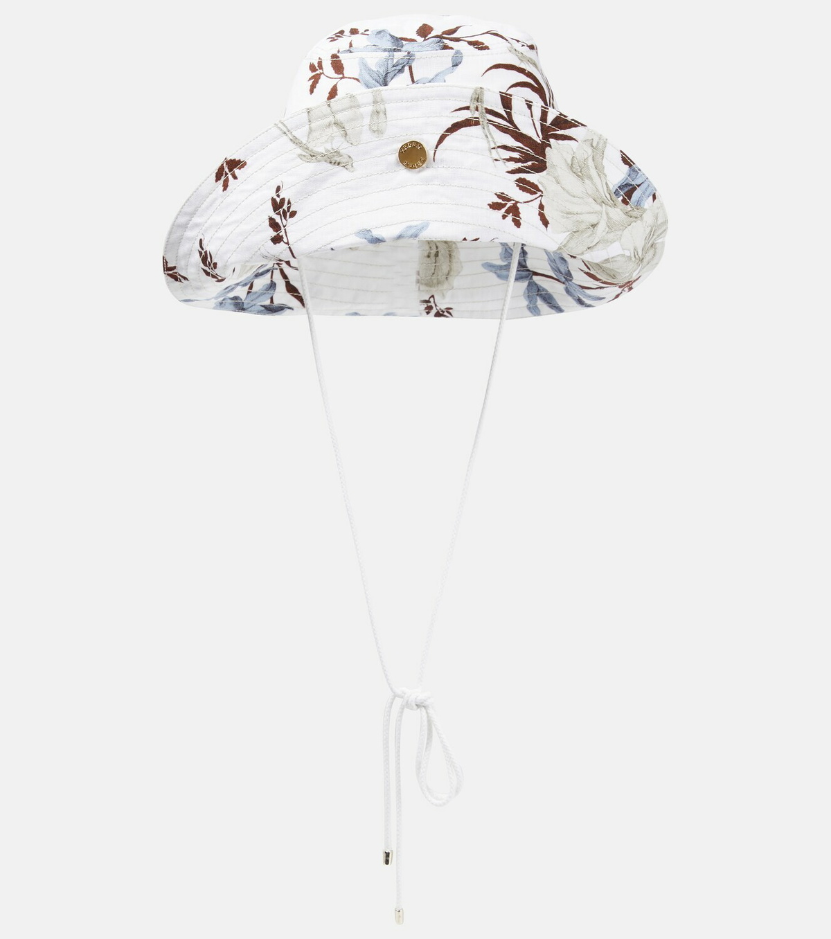 Erdem - Floral linen-blend bucket hat