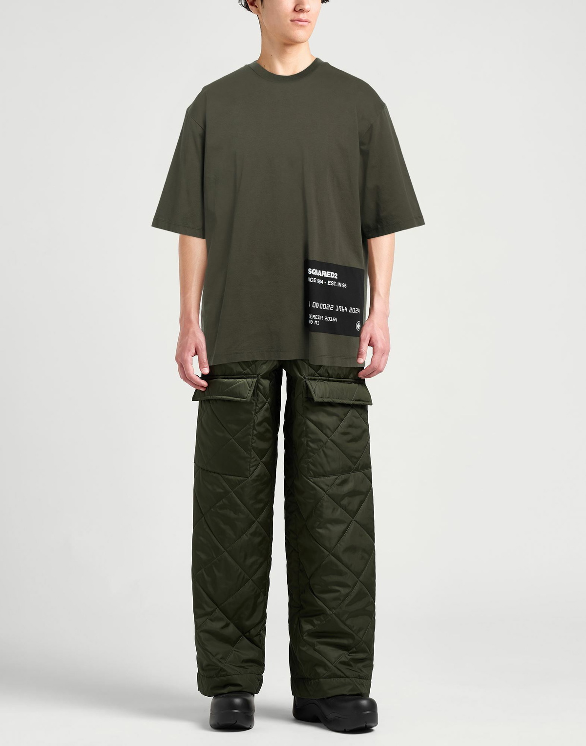 Dsquared2 Mens T-shirt Military in Green