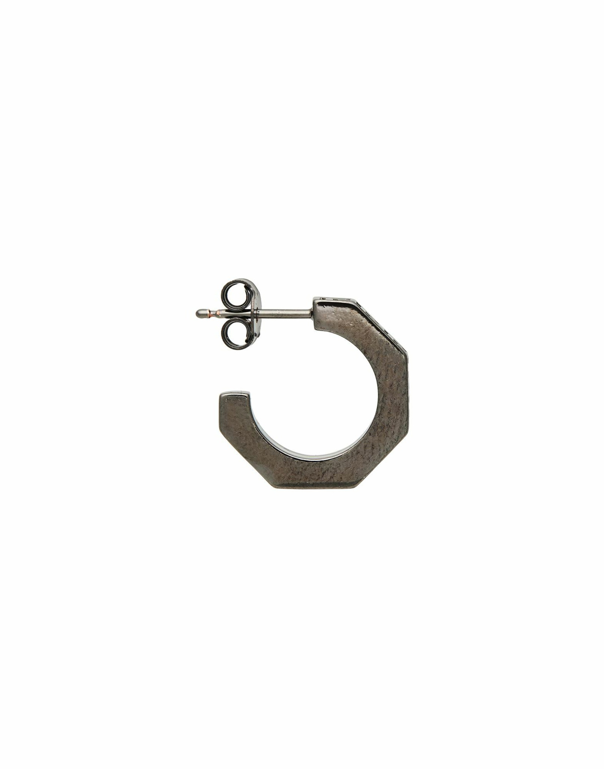 Versace Greca Womens Earrings in Gunmetal