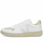 Veja Men's V-10 Vegan Leather Sneakers in White/Natural