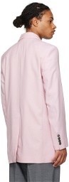 AMI Alexandre Mattiussi Pink Oversized Blazer