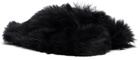 Acne Studios Black Shearling Sandals