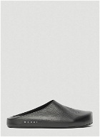 Sabot Leather Mules in Black